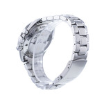 Montre d'occasion Omega Speedmaster automatique homme chronographe acier cuir noir - vue 3