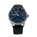 Montre d'occasion IWC Portugaise automatique homme acier cuir - vue D1