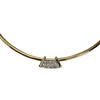 Collier cable d'occasion or 750 jaune diamants 43 cm - vue V1