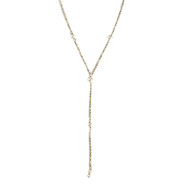 Collier d'occasion or 750 jaune perles de culture de chine blanches 41 cm