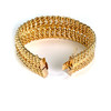 Bracelet d'occasion or 750 jaune maille américaine double 20 cm - vue V4