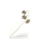 Boucles d'oreilles d'occasion or 750 jaune diamant - vue 2