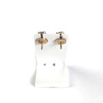 Boucles d'oreilles d'occasion or 750 jaune diamant - vue 3