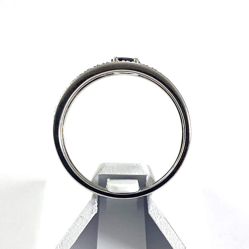Bague d'occasion or 375 blanc saphir - vue 3