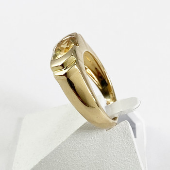 Bague d'occasion or 750 jaune citrine