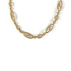 Collier d'occasion or 750 jaune maille filigranée 60 cm - vue V1
