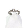 Bague d'occasion or 750 blanc diamants - vue V1