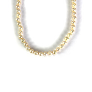 Collier d'occasion or 750 jaune, perles de culture du japon, 50cm