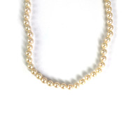Collier d'occasion or 750 jaune perles de culture 40 cm