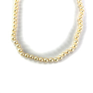 Collier d'occasion or 750 jaune perles du Japon 46 cm