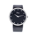 Montre d'occasion Dior D femme acier bracelet textile noir - vue 1