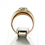 Bague d'occasion or 750 2 tons diamants - vue 3