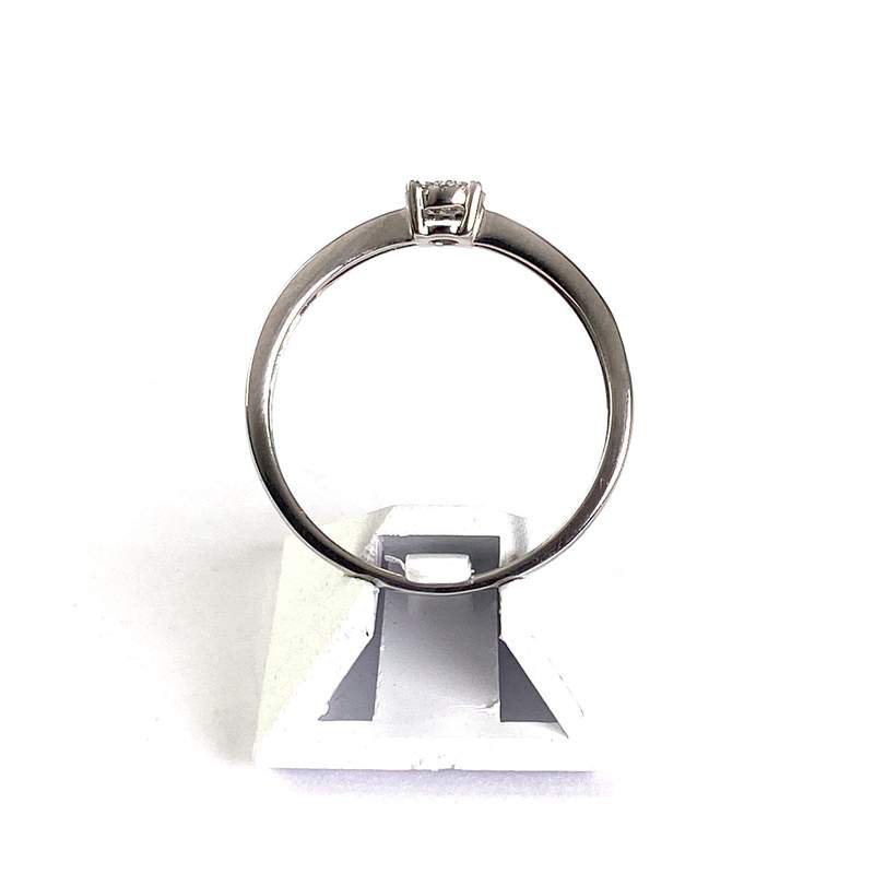 Bague d'occasion or 375 blanc diamants - vue 3
