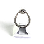 Bague d'occasion or 750 blanc diamants - vue 3