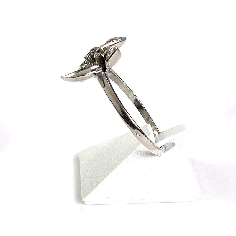 Bague d'occasion or 750 blanc diamant - vue 2