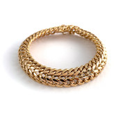 Bracelet d'occasion or 750 jaune maille fantaisie 21 cm