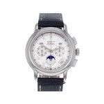 Montre d'occasion Zenith El Primero homme chronographe automatique acier cuir - vue D2