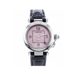 Montre d'occasion Cartier Pasha femme automatique acier - vue D2