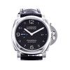 Montre d'occasion Panerai Luminor homme automatique acier bracelet cuir - vue V1
