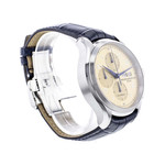 Montre d'occasion Baume et Mercier Clifton homme chronographe acier bracelet cuir - vue 2