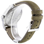 Montre d'occasion Montblanc 1858 homme automatique acier bracelet cuir - vue D3