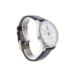 Montre d'occasion IWC Portugaise homme chronographe automatique acier bracelet cuir - vue D1