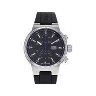 Montre d'occasion Oris Williams homme automatique chronographe acier bracelet caoutchouc