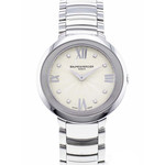 Montre d'occasion Baume et Mercier Promesse femme acier - vue porté 1