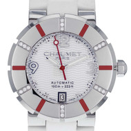 Montre d'occasion Chaumet Class One femme automatique acier bracelet caoutchouc