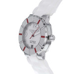Montre d'occasion Chaumet Class One femme automatique acier bracelet caoutchouc - vue D2