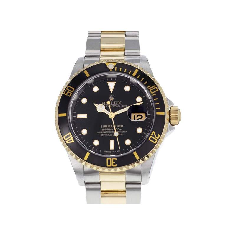Montre d'occasion Rolex Submariner homme automatique or 750 jaune et acier - vue 1