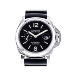 Montre d'occasion Panerai Luminor homme automatique acier bracelet caoutchouc noir - vue 1