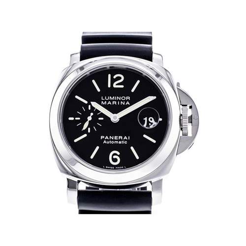 Montre d'occasion Panerai Luminor homme automatique acier bracelet caoutchouc noir