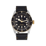 Montre d'occasion Tudor Black Bay homme automatique or 750 jaune bracelet cuir noir - vue 1