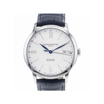 Montre d'occasion Baume et Mercier Classima homme automatique acier bracelet cuir noir - vue 1