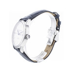 Montre d'occasion Baume et Mercier Classima homme automatique acier bracelet cuir noir - vue 2