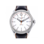 Montre d'occasion Baume et Mercier Clifton homme acier bracelet caoutchouc noir - vue 1