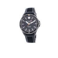 Montre d'occasion Baume et Mercier Clifton homme automatique acier bracelet caoutchouc noir