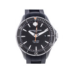 Montre d'occasion Baume et Mercier Clifton homme automatique acier bracelet caoutchouc noir - vue D1