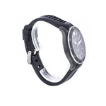 Montre d'occasion Baume et Mercier Clifton homme automatique acier bracelet caoutchouc noir - vue D2