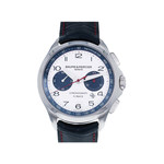 Montre d'occasion Baume et Mercier Clifton homme automatique acier bracelet cuir - vue 1