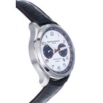 Montre d'occasion Baume et Mercier Clifton homme automatique acier bracelet cuir - vue D2