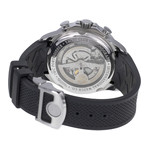 Montre d'occasion IWC Portugaise homme chronographe automatique acier bracelet cuir noir - vue 3