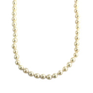 Collier d'occasion or 750 jaune perles de culture 46cm