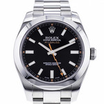 Montre d'occasion Rolex Milgauss homme automatique acier - vue D1