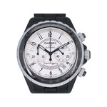 Montre d'occasion Chanel J12 Superleggera mixte chronographe céramique noire - vue 1