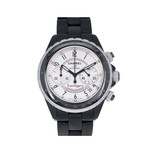 Montre d'occasion Chanel J12 Superleggera mixte chronographe céramique noire - vue D1