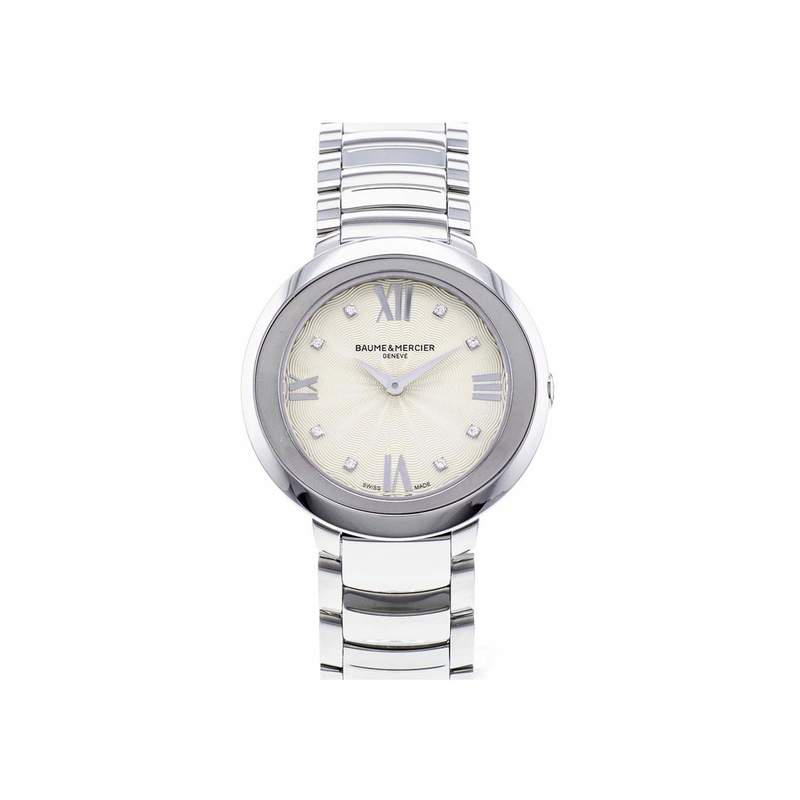 Montre d'occasion Baume et Mercier Promesse femme acier - vue D1