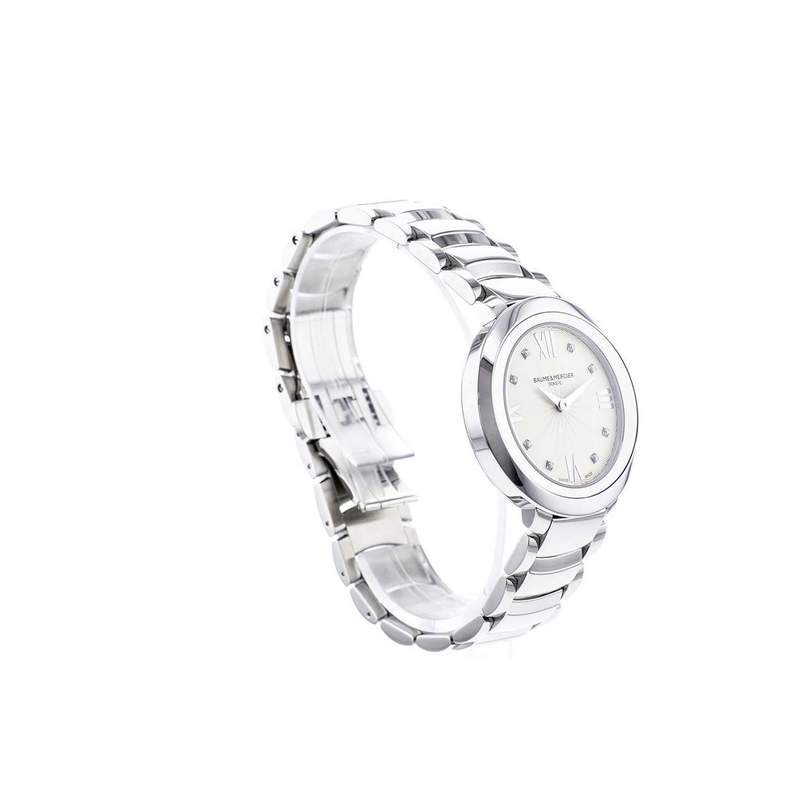 Montre d'occasion Baume et Mercier Promesse femme acier - vue D2