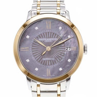 Montre d'occasion Baume et Mercier Classima femme automatique acier et plaqué or